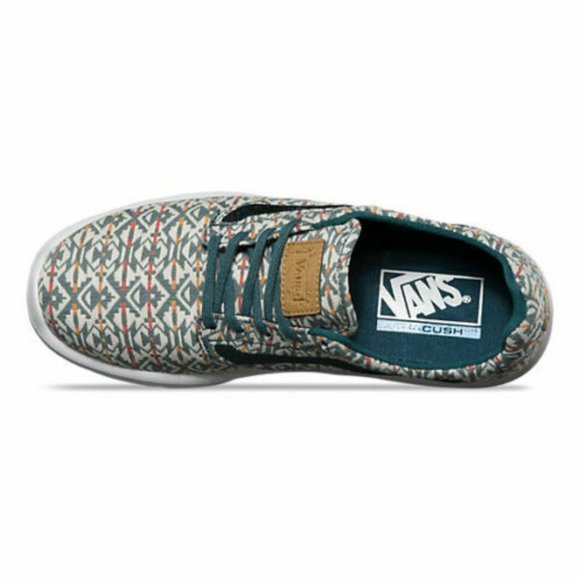 VANS ISO 1.5 (Blanket Weave) Atlantic Deep White UltraCush Mens Trainers - Picture 3 of 4